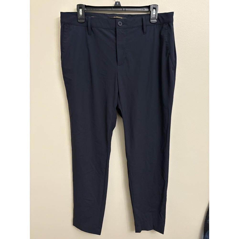 Men's Alberto Golf Navy Blue Oeko Tex Standard 100 Pants Size 34x32